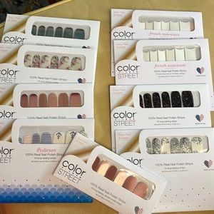 Color Street nail strips 9 total